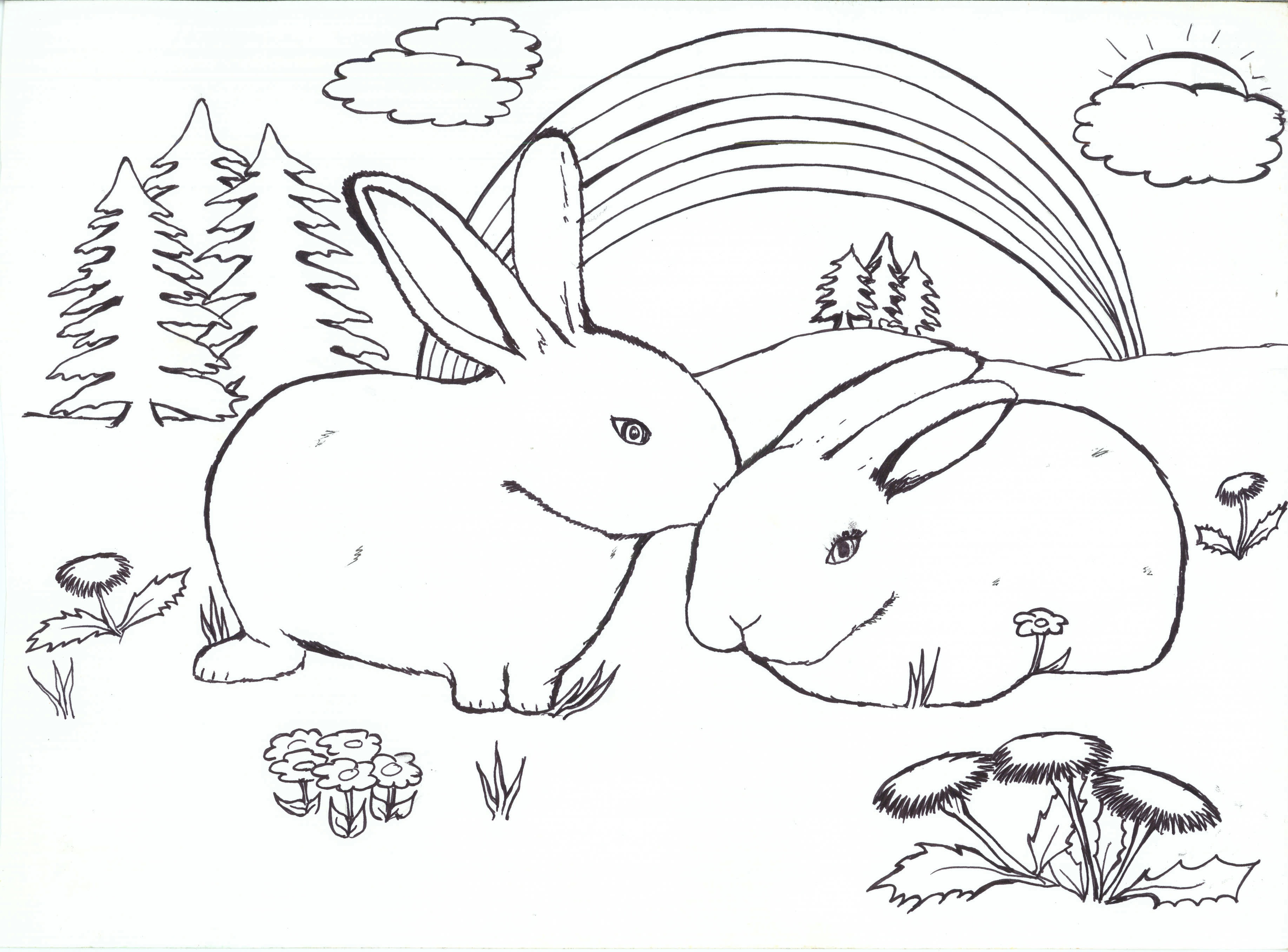 Bunny Rabbit ORIGINAL – Joanne Bowe NZ Art